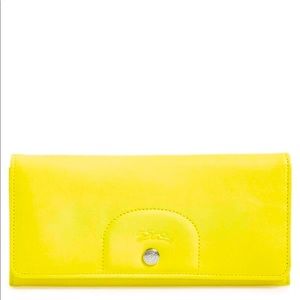 longchamp • le pliage cuir long flap wallet